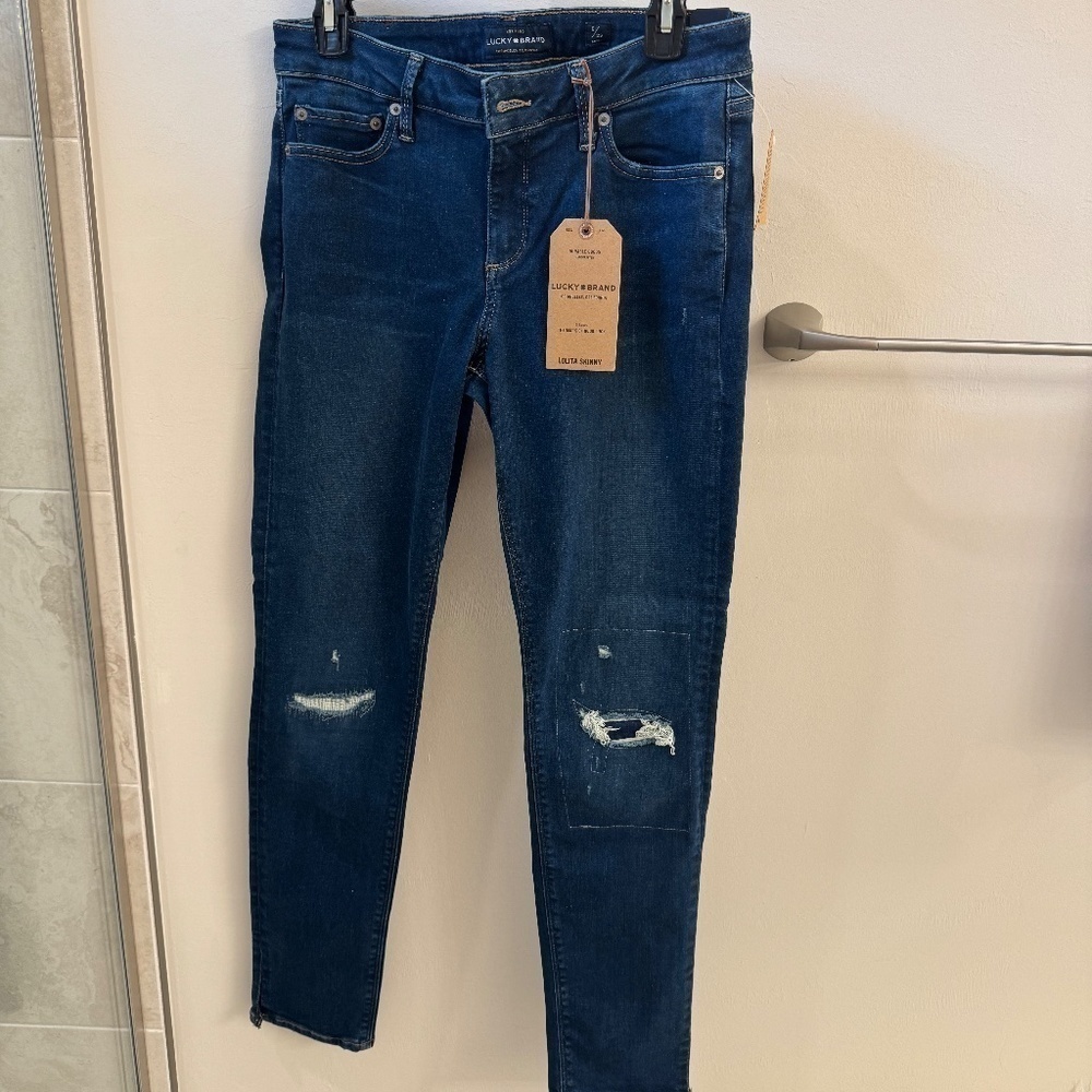 Lucky Brand JEANS. Size 8/29. straight ankle NWT - Picture 6 of 12